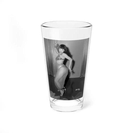 Bettie Page #816 (Vintage Female Icon) Pint Glass 16oz 16oz - Go Mug Yourself