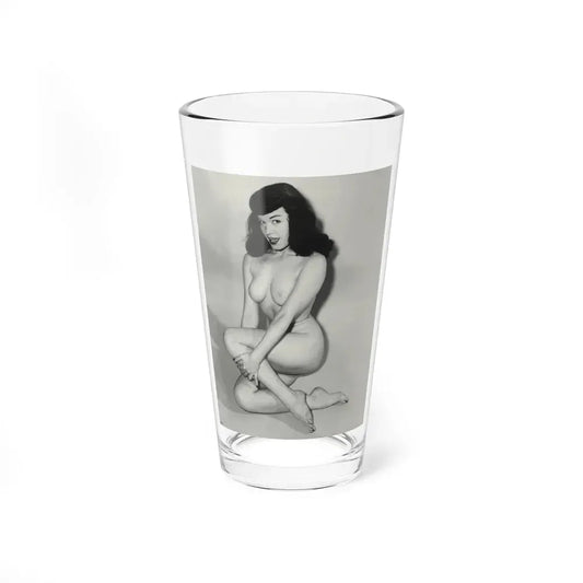Bettie Page #819 (Vintage Female Icon) Pint Glass 16oz 16oz - Go Mug Yourself