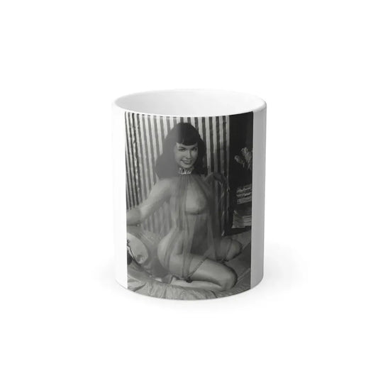 Bettie Page #821 (Vintage Female Icon) Color Changing Mug 11oz 11oz - Go Mug Yourself