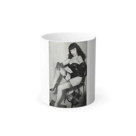 Bettie Page #822 (Vintage Female Icon) Color Changing Mug 11oz 11oz - Go Mug Yourself