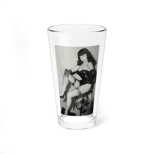 Bettie Page #822 (Vintage Female Icon) Pint Glass 16oz 16oz - Go Mug Yourself