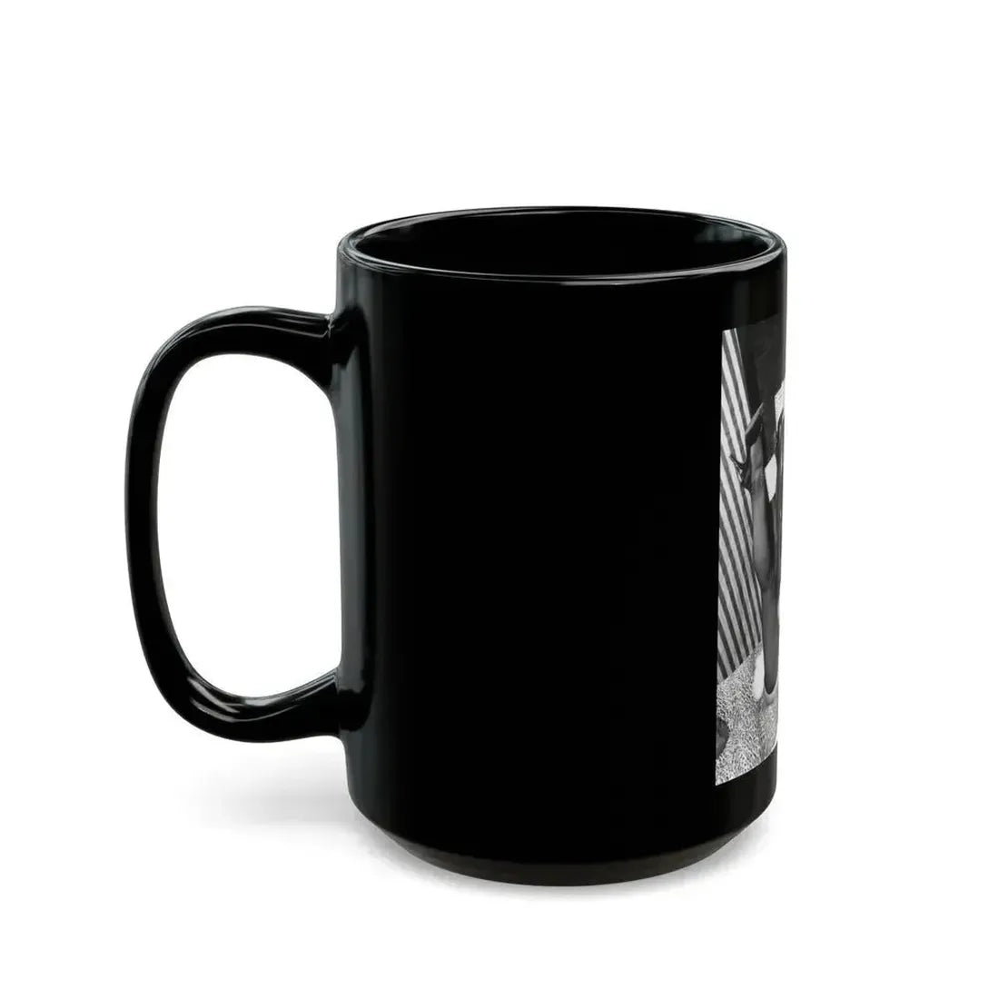 Bettie Page #826 (Vintage Female Icon) Black Coffee Mug - Go Mug Yourself