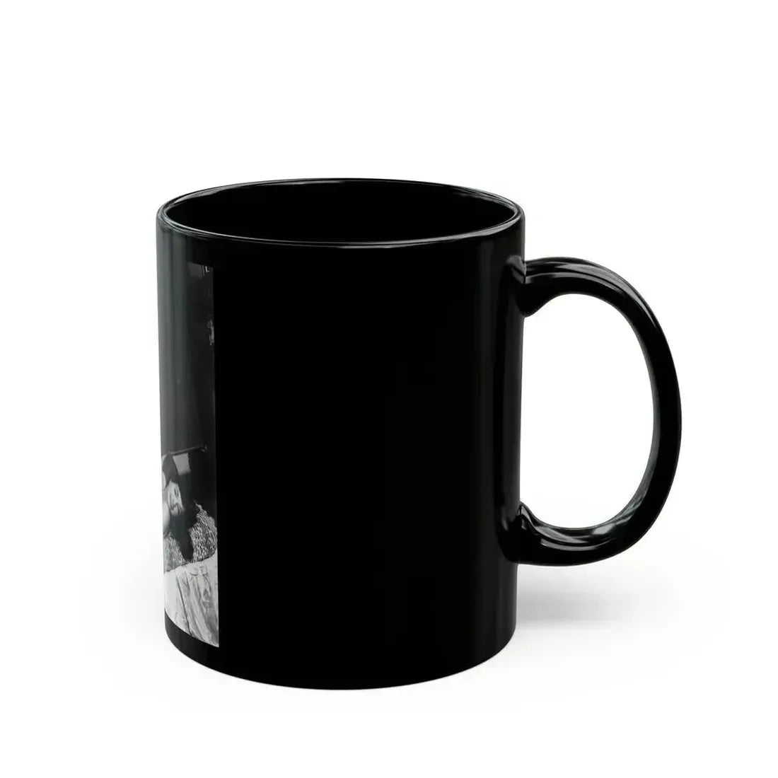 Bettie Page #826 (Vintage Female Icon) Black Coffee Mug - Go Mug Yourself