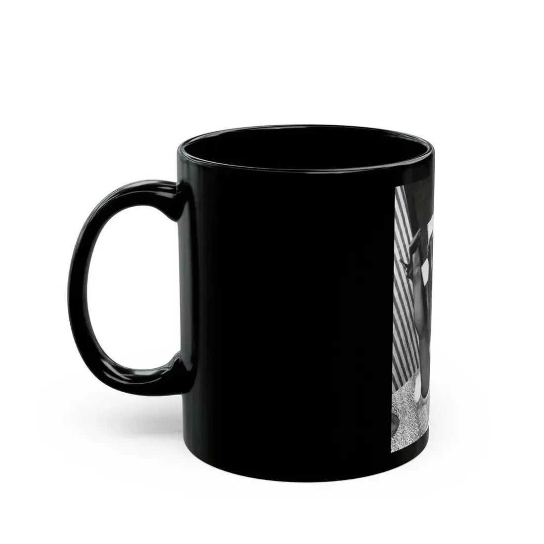 Bettie Page #826 (Vintage Female Icon) Black Coffee Mug - Go Mug Yourself