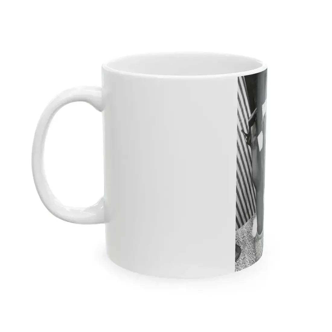 Bettie Page #826 (Vintage Female Icon) White Coffee Mug - Go Mug Yourself