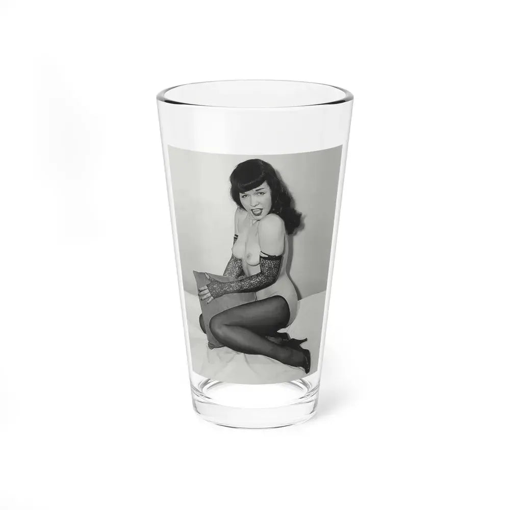 Bettie Page #828 (Vintage Female Icon) Pint Glass 16oz 16oz - Go Mug Yourself