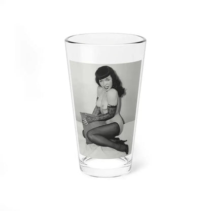 Bettie Page #828 (Vintage Female Icon) Pint Glass 16oz 16oz - Go Mug Yourself