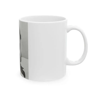 Bettie Page #828 (Vintage Female Icon) White Coffee Mug - Go Mug Yourself