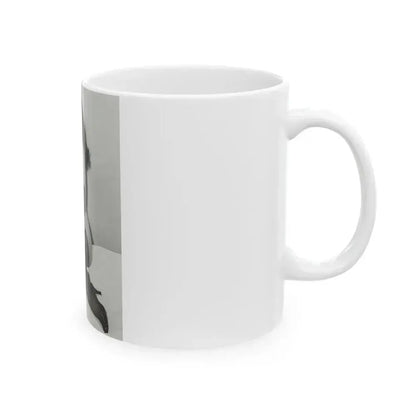 Bettie Page #828 (Vintage Female Icon) White Coffee Mug - Go Mug Yourself