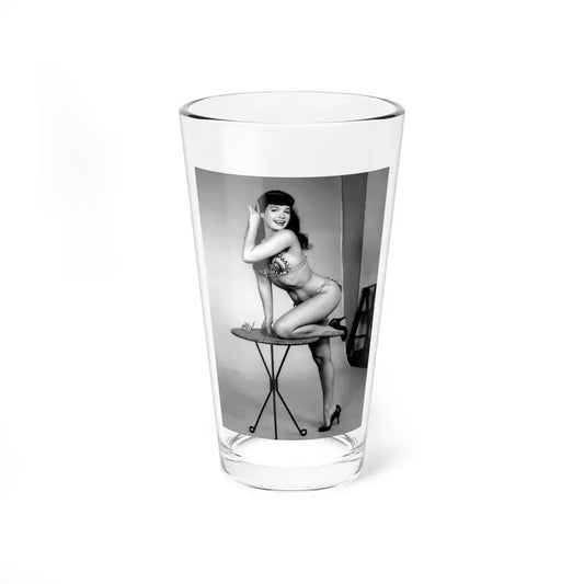 Bettie Page #84 (Vintage Female Icon) Pint Glass 16oz 16oz - Go Mug Yourself