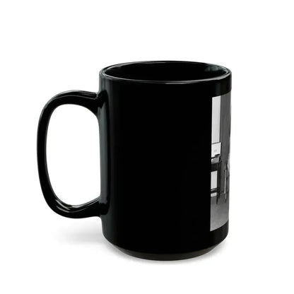 Bettie Page #840 (Vintage Female Icon) Black Coffee Mug - Go Mug Yourself