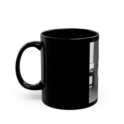 Bettie Page #840 (Vintage Female Icon) Black Coffee Mug - Go Mug Yourself