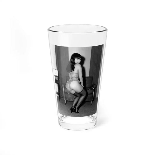 Bettie Page #840 (Vintage Female Icon) Pint Glass 16oz 16oz - Go Mug Yourself