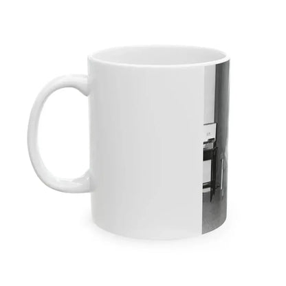 Bettie Page #840 (Vintage Female Icon) White Coffee Mug - Go Mug Yourself