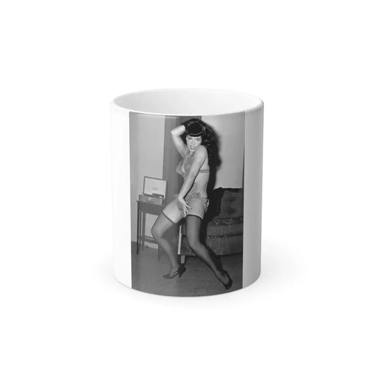 Bettie Page #841 (Vintage Female Icon) Color Changing Mug 11oz 11oz - Go Mug Yourself