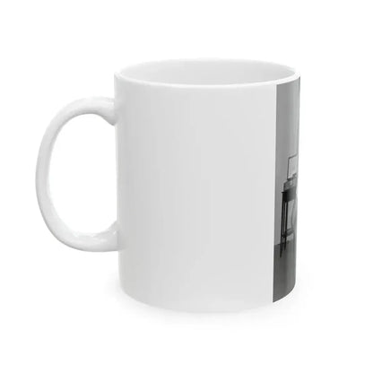 Bettie Page #841 (Vintage Female Icon) White Coffee Mug - Go Mug Yourself