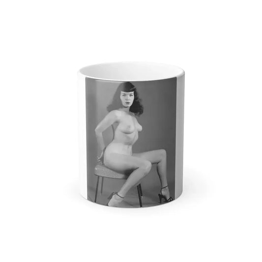 Bettie Page #842 (Vintage Female Icon) Color Changing Mug 11oz 11oz - Go Mug Yourself