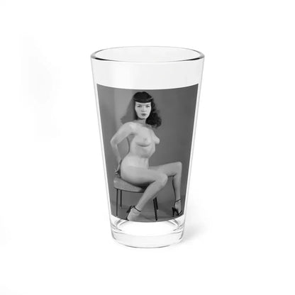 Bettie Page #842 (Vintage Female Icon) Pint Glass 16oz 16oz - Go Mug Yourself