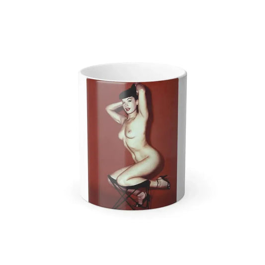 Bettie Page #843 (Vintage Female Icon) Color Changing Mug 11oz 11oz - Go Mug Yourself