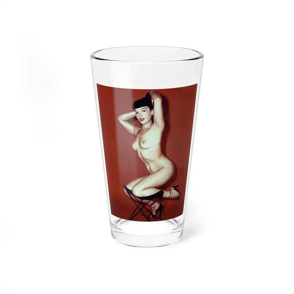 Bettie Page #843 (Vintage Female Icon) Pint Glass 16oz 16oz - Go Mug Yourself
