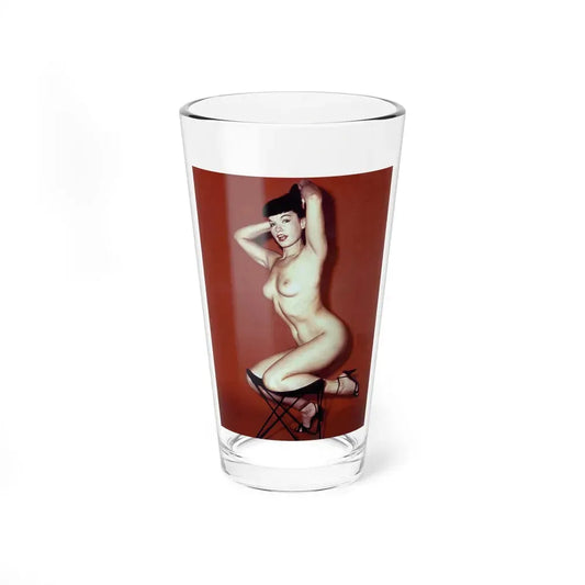 Bettie Page #843 (Vintage Female Icon) Pint Glass 16oz 16oz - Go Mug Yourself