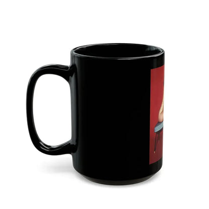 Bettie Page #844 (Vintage Female Icon) Black Coffee Mug - Go Mug Yourself