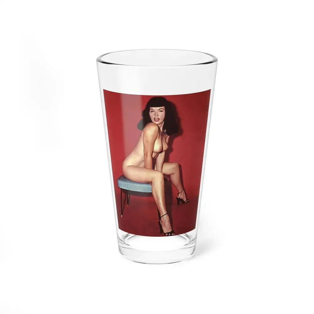 Bettie Page #844 (Vintage Female Icon) Pint Glass 16oz 16oz - Go Mug Yourself