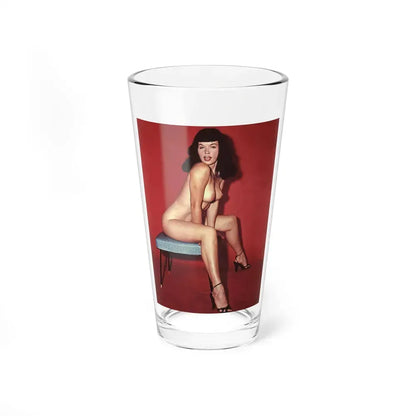 Bettie Page #844 (Vintage Female Icon) Pint Glass 16oz 16oz - Go Mug Yourself