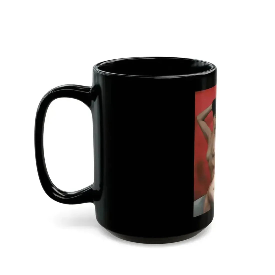Bettie Page #85 (Vintage Female Icon) Black Coffee Mug - Go Mug Yourself