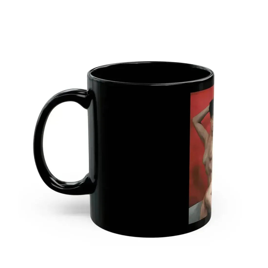 Bettie Page #85 (Vintage Female Icon) Black Coffee Mug - Go Mug Yourself