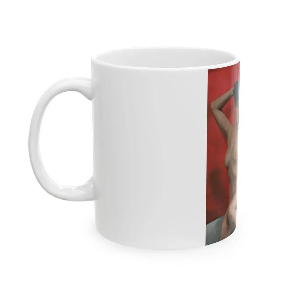 Bettie Page #85 (Vintage Female Icon) White Coffee Mug - Go Mug Yourself