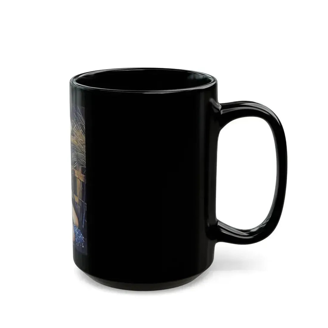 Bettie Page #859 (Vintage Female Icon) Black Coffee Mug - Go Mug Yourself