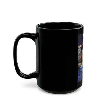 Bettie Page #859 (Vintage Female Icon) Black Coffee Mug - Go Mug Yourself
