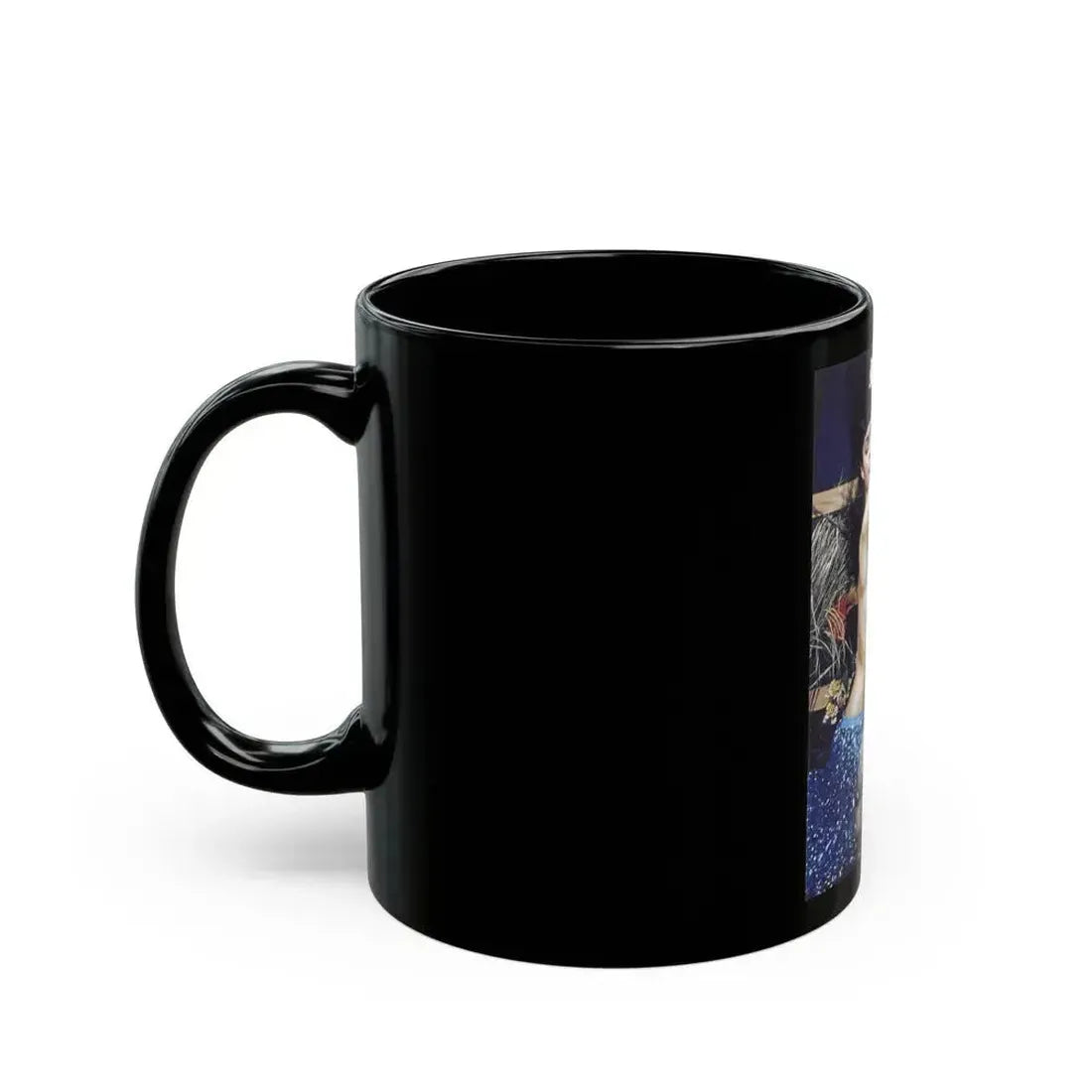 Bettie Page #859 (Vintage Female Icon) Black Coffee Mug - Go Mug Yourself
