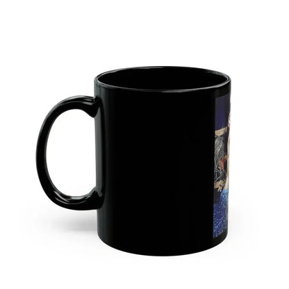 Bettie Page #859 (Vintage Female Icon) Black Coffee Mug - Go Mug Yourself
