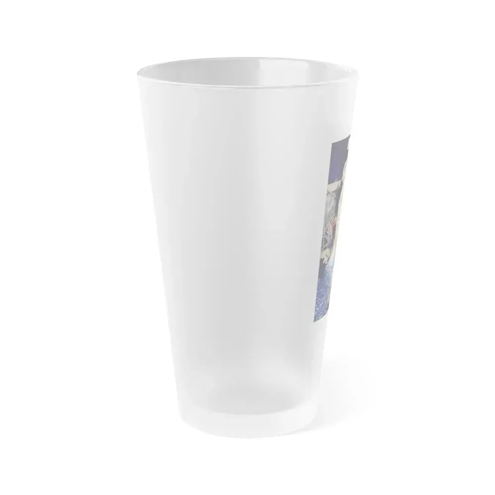 Bettie Page #859 (Vintage Female Icon) Frosted Pint Glass 16oz - Go Mug Yourself