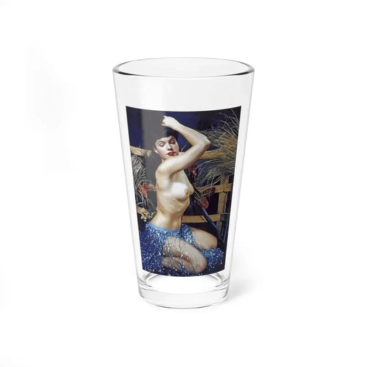 Bettie Page #859 (Vintage Female Icon) Pint Glass 16oz 16oz - Go Mug Yourself