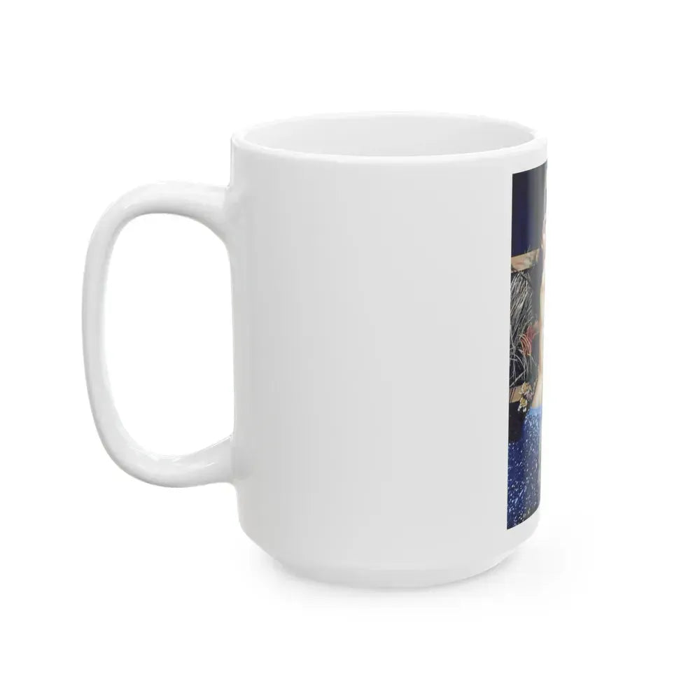 Bettie Page #859 (Vintage Female Icon) White Coffee Mug - Go Mug Yourself