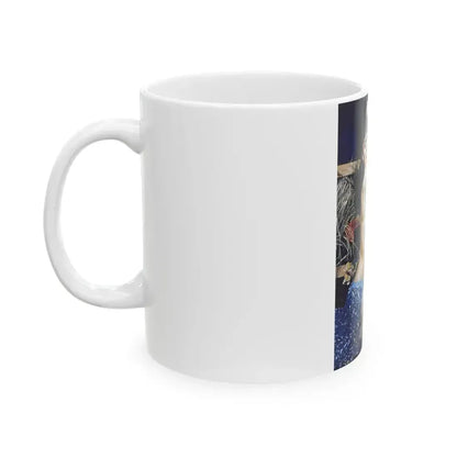 Bettie Page #859 (Vintage Female Icon) White Coffee Mug - Go Mug Yourself