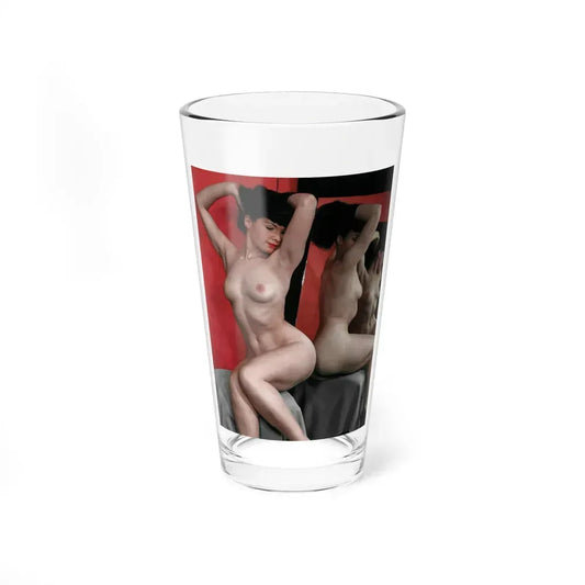 Bettie Page #86 (Vintage Female Icon) Pint Glass 16oz 16oz - Go Mug Yourself