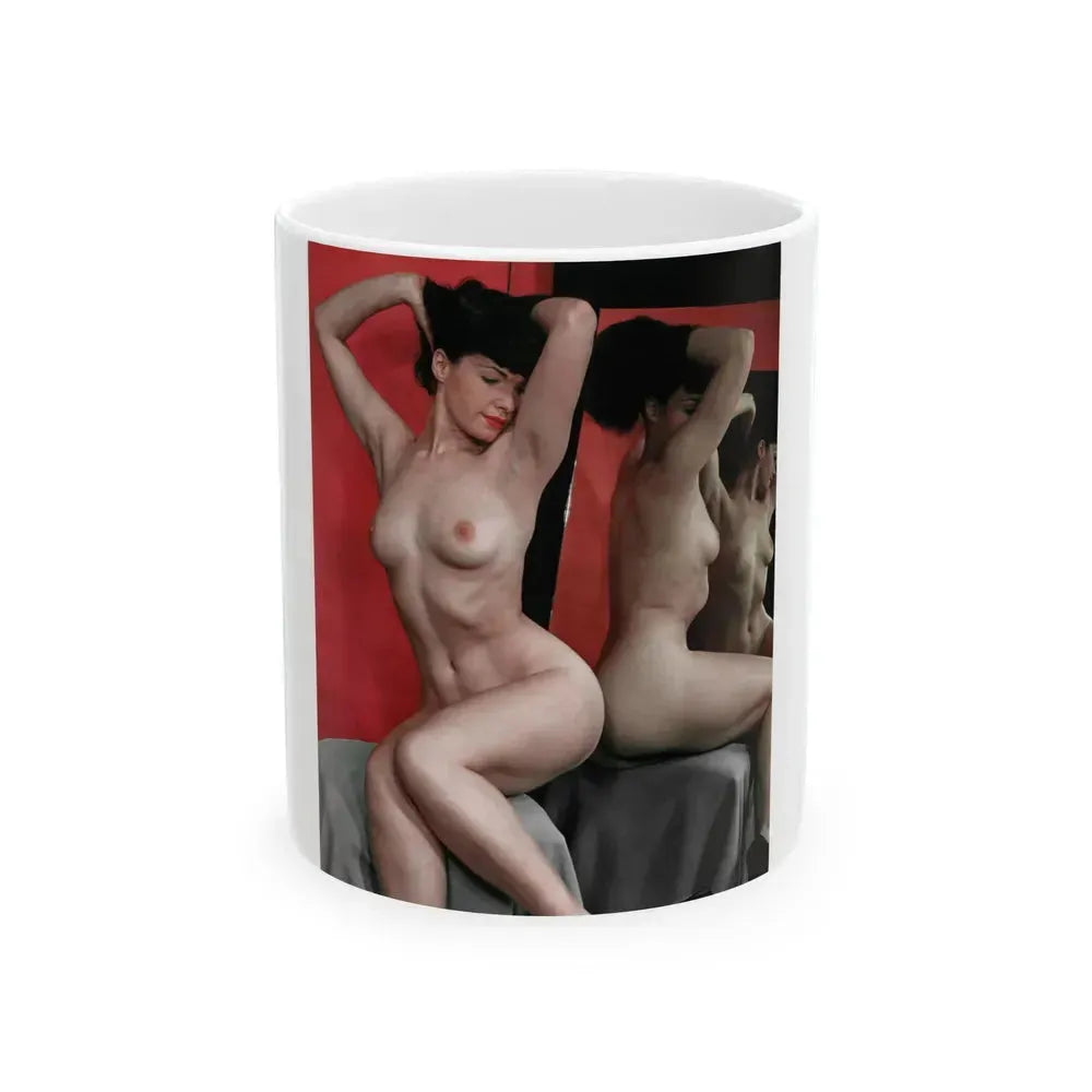 Bettie Page #86 (Vintage Female Icon) White Coffee Mug 11oz - Go Mug Yourself