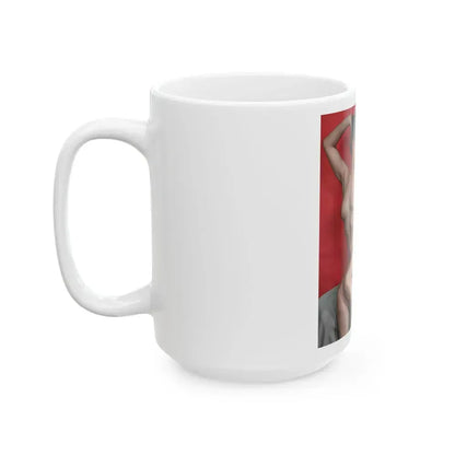 Bettie Page #86 (Vintage Female Icon) White Coffee Mug - Go Mug Yourself