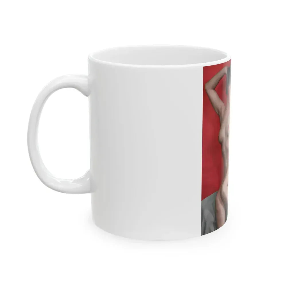 Bettie Page #86 (Vintage Female Icon) White Coffee Mug - Go Mug Yourself