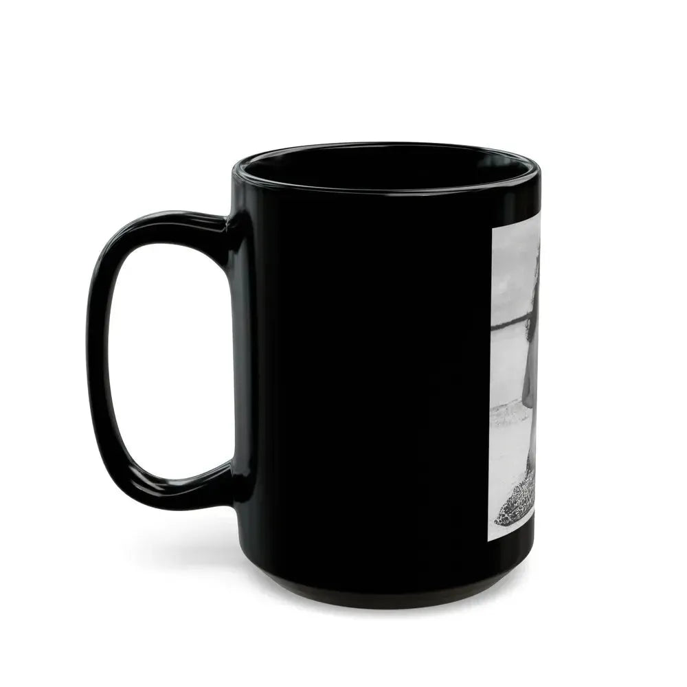 Bettie Page #860 (Vintage Female Icon) Black Coffee Mug - Go Mug Yourself