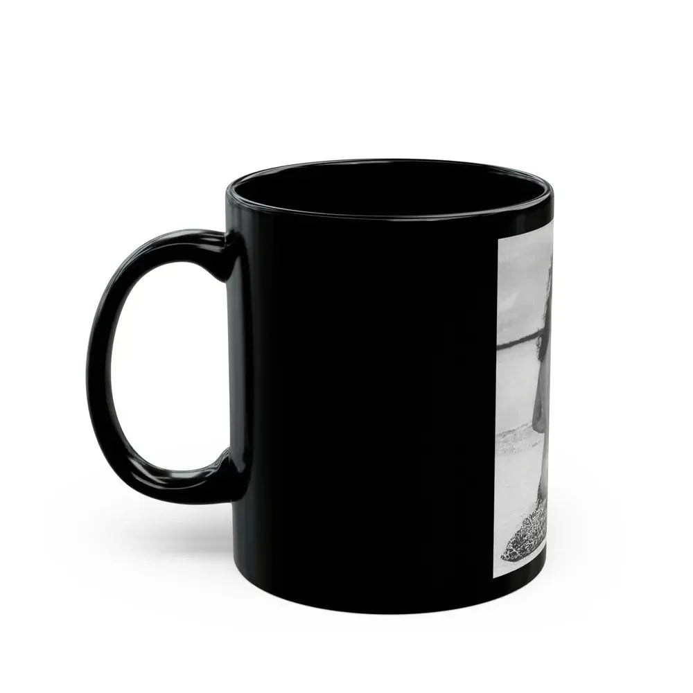 Bettie Page #860 (Vintage Female Icon) Black Coffee Mug - Go Mug Yourself