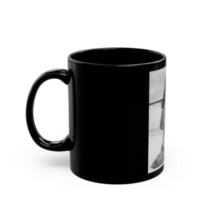 Bettie Page #860 (Vintage Female Icon) Black Coffee Mug - Go Mug Yourself