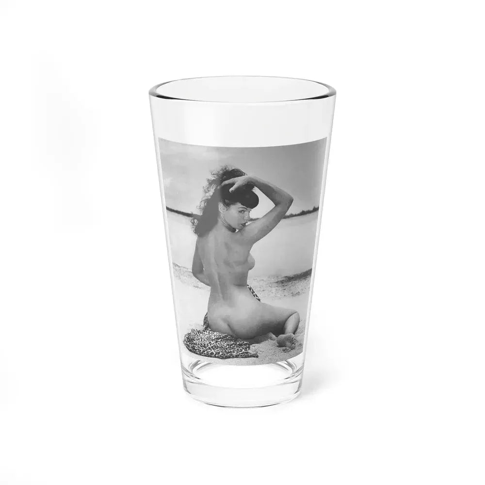 Bettie Page #860 (Vintage Female Icon) Pint Glass 16oz 16oz - Go Mug Yourself