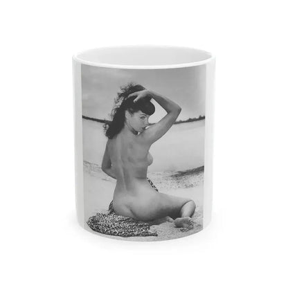 Bettie Page #860 (Vintage Female Icon) White Coffee Mug 11oz - Go Mug Yourself