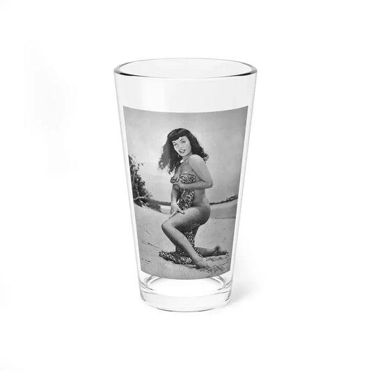 Bettie Page #861 (Vintage Female Icon) Pint Glass 16oz 16oz - Go Mug Yourself