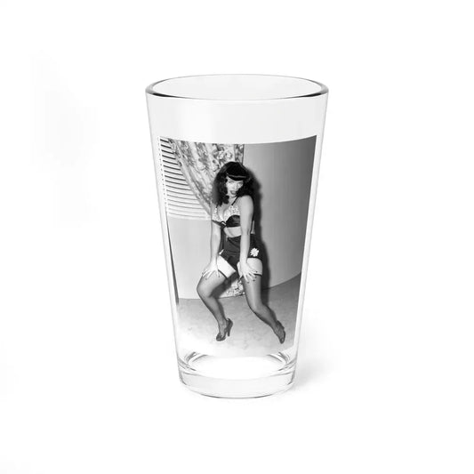 Bettie Page #862 (Vintage Female Icon) Pint Glass 16oz 16oz - Go Mug Yourself
